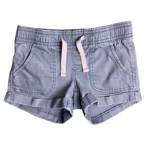 3/$15 Old Navy Girls Charcoal Pink Drawstring Shorts Size XS 5